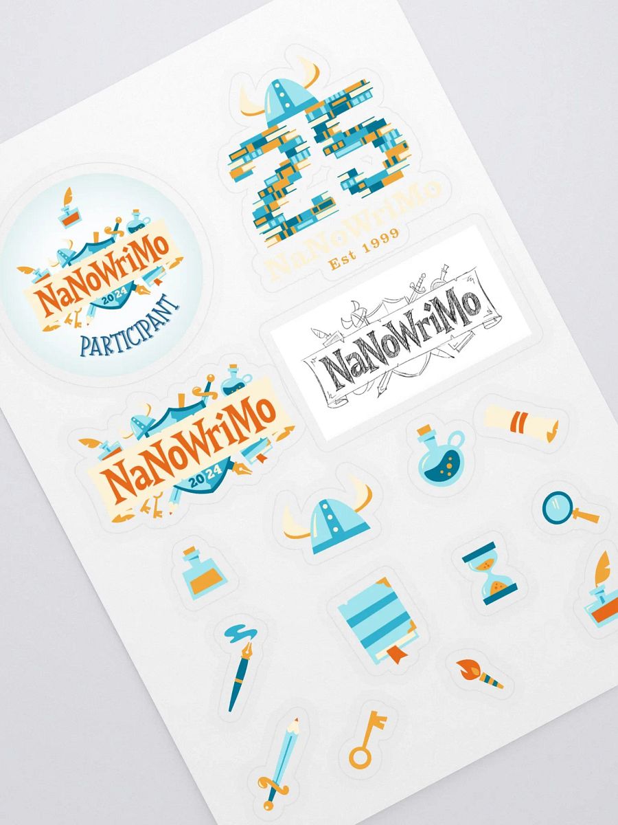 NaNoWriMo 2024 Participant Sticker Sheet product image (1)
