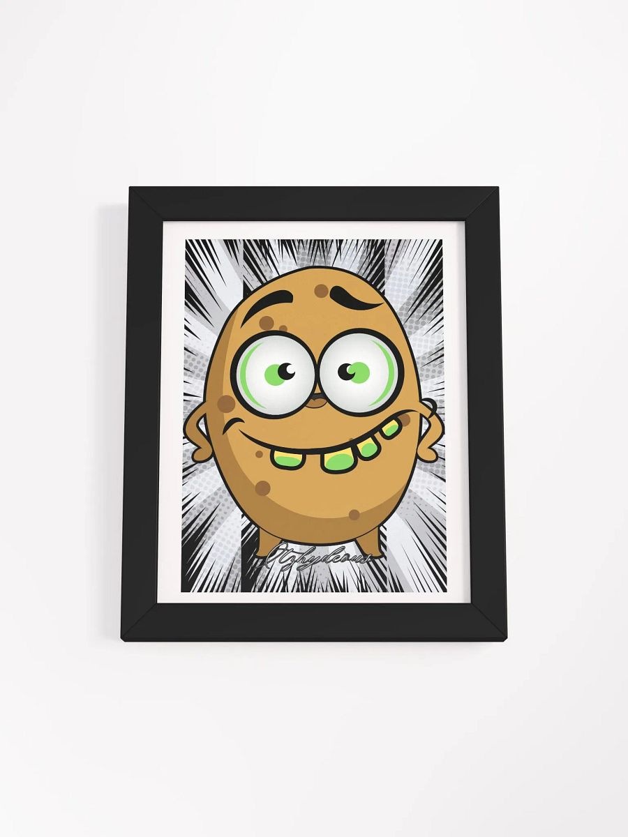 Goofy Potato Burst Framed Poster product image (1)