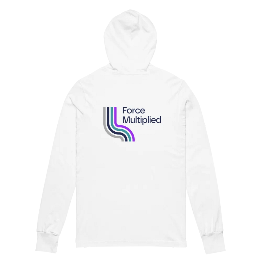 RO Bella + Canvas Waterfall Long Sleeve Hooded Tee (BACK PRINT) product image (6)