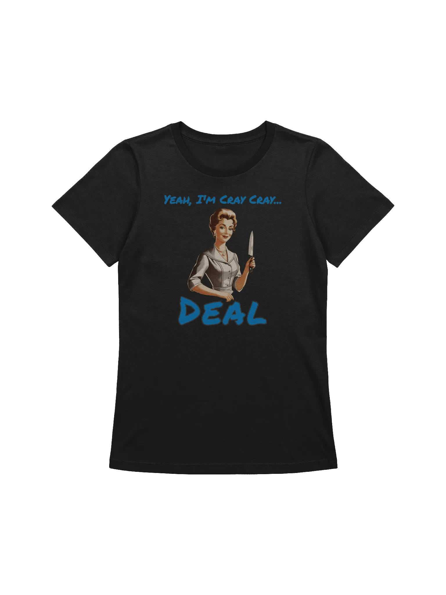Yeah I'm Cray Cray - Funny - Meme T-Shirt - Bella Canvas Women's Supersoft Relaxed-fit T-Shirt product image (2)