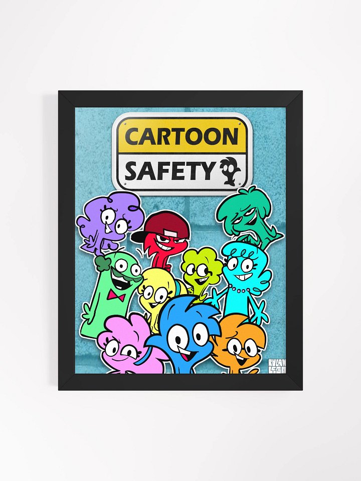 Cartoon Safety Framed Poster product image (1)
