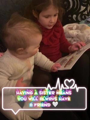 Having a sister means you’ll always have a friend 🤍🥺🩷 #siblings #sisters #mybabies #myworld #daughters #daughtersoftiktok #sistergoals #sisterlove 
