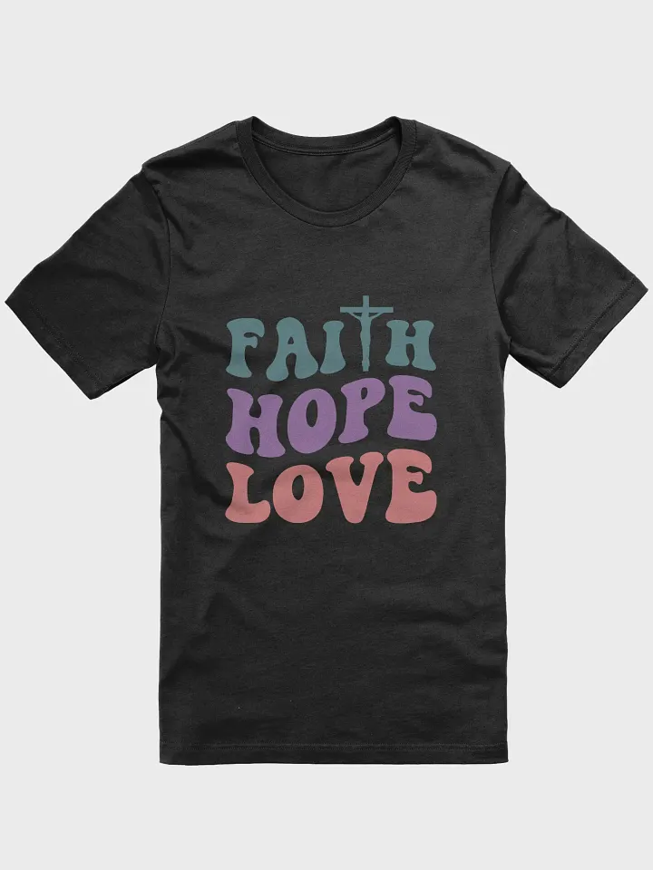 Faith Hope Love Cross T-Shirt product image (8)