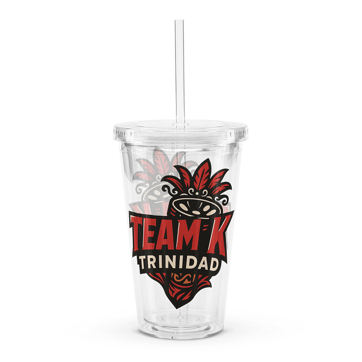 TEAM K TRINIDAD Clear Plastic Tumbler product image (1)