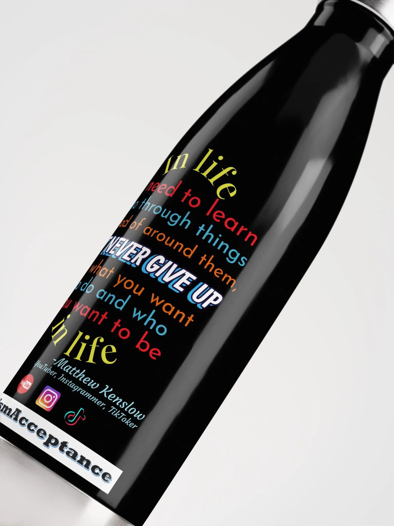 Stainless Steel Water Bottle [Quote 7] product image (5)