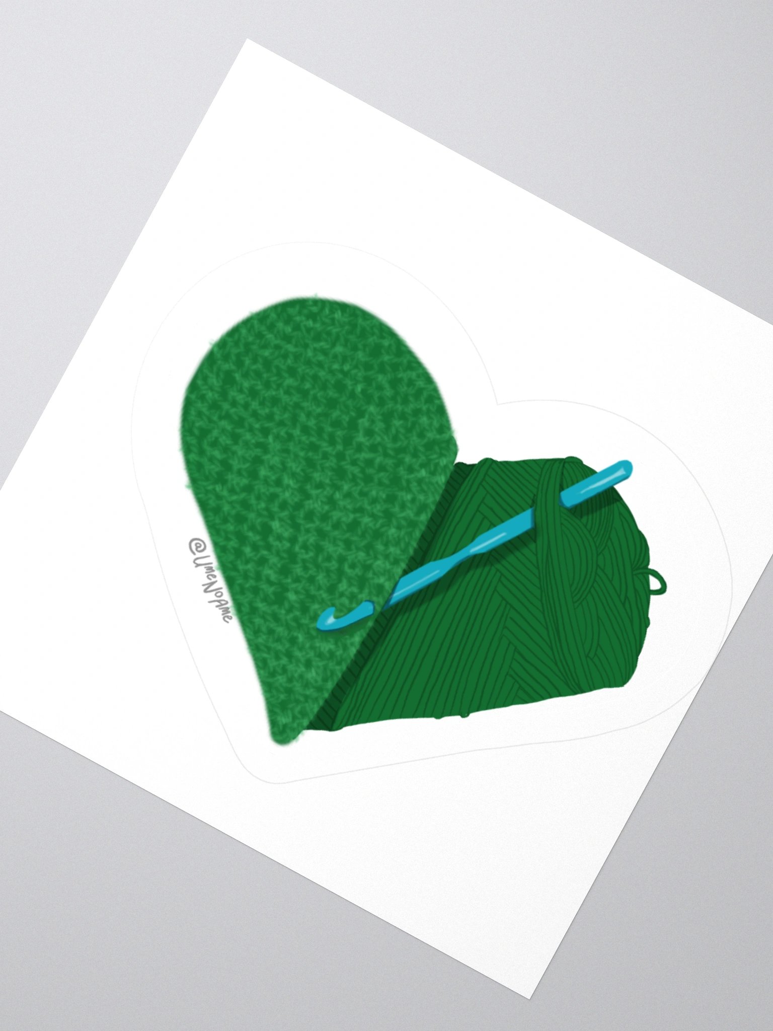 Crochet Love - Green Sticker product image (6)