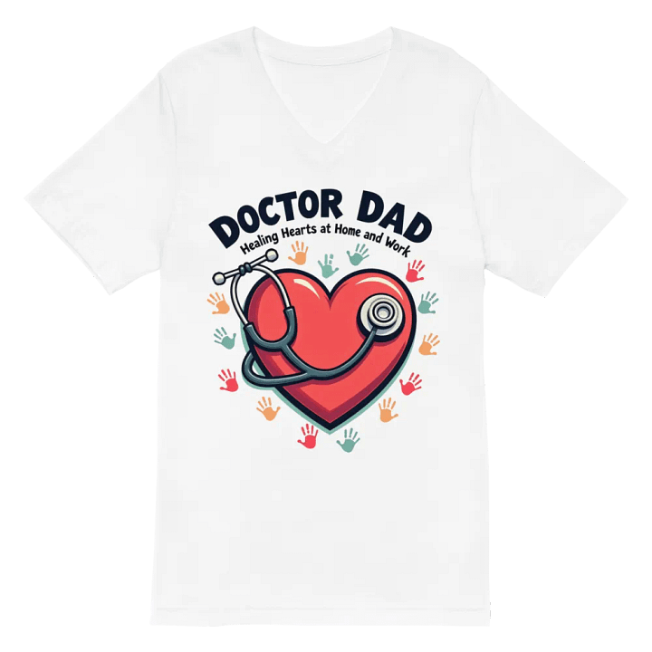 Healing Hearts, Doctor Dad V-Neck Tee product image (2)
