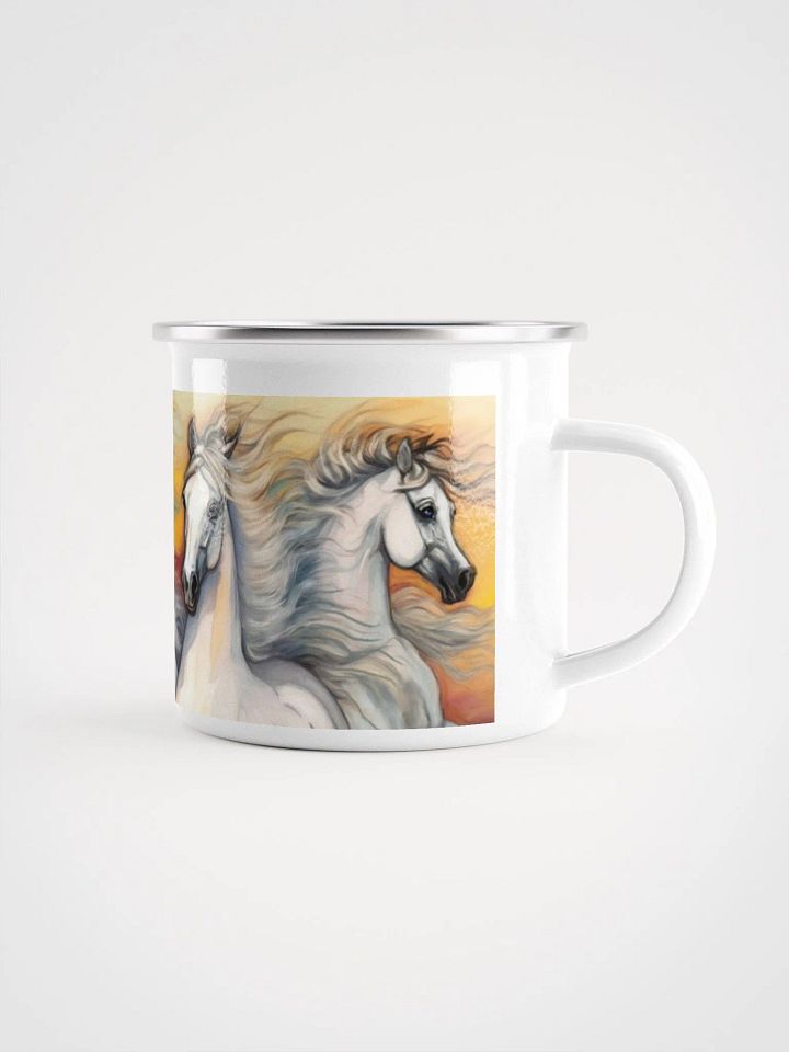 Sunset Horses Enamel Mug product image (1)
