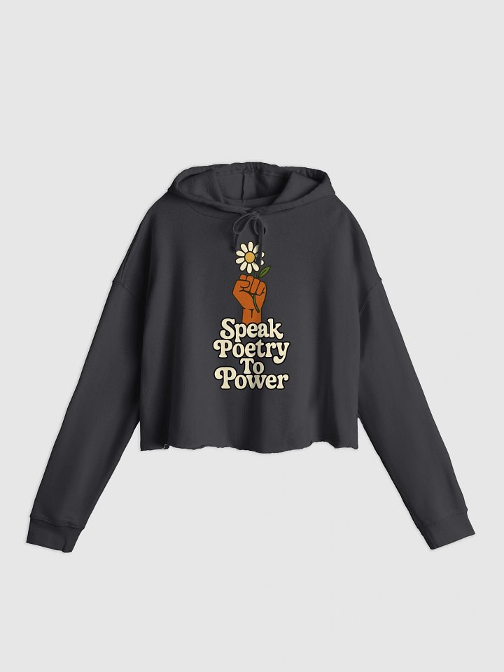 Speak Poetry To Power Crop Hoodie product image (19)