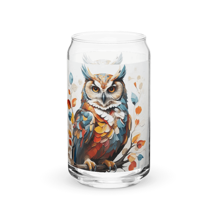 Radiant Feathers Glass Can Sipper product image (10)