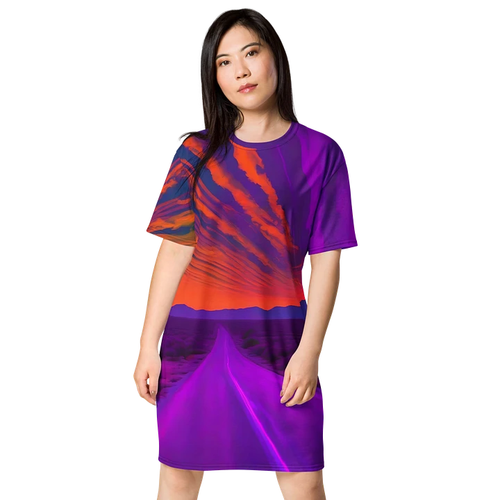 Black Light Sunset - T-Shirt Dress product image (1)