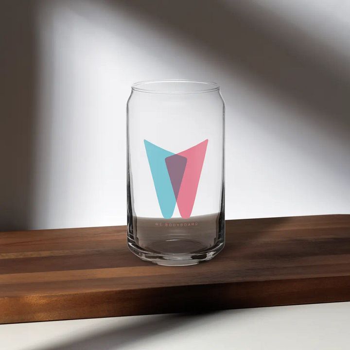 We Bodyboard Beer Can Glass product image (2)