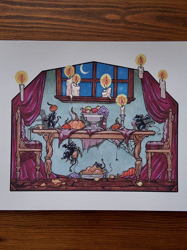 Devious Dining Print product image (2)