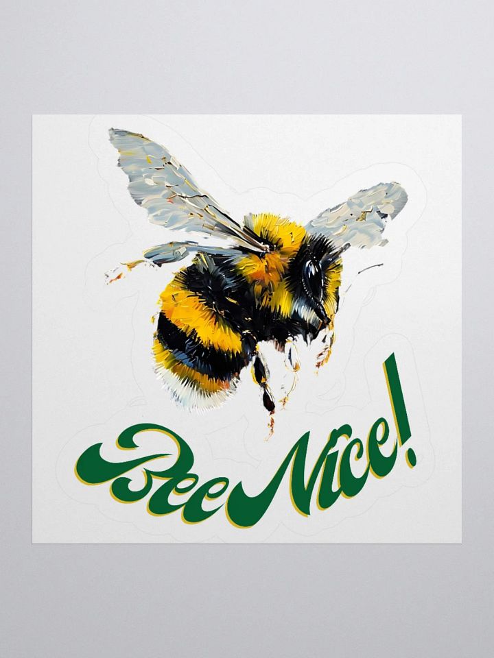 Bee Nice! Vibrant Kiss Cut Stickers product image (3)