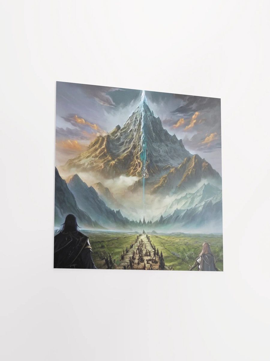 Mystical Mountain Journey Lord Of The Rings Anime Concept Art Poster product image (13)