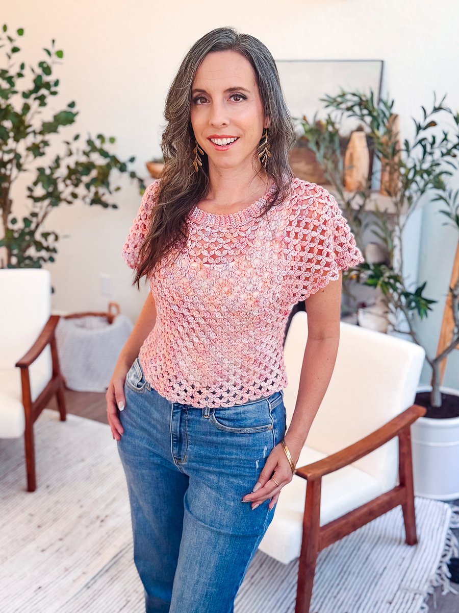 Circle Leaf Crochet Pattern Collection | 3 Garments + 2 Bonus Pattern | Size Inclusive XS-5X | 2 Guides Included product image (6)