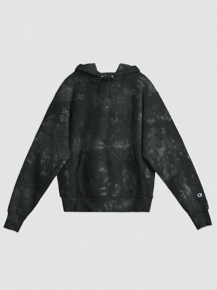 CHAMPION Tie Dyed Black Spider Hoodie product image (1)