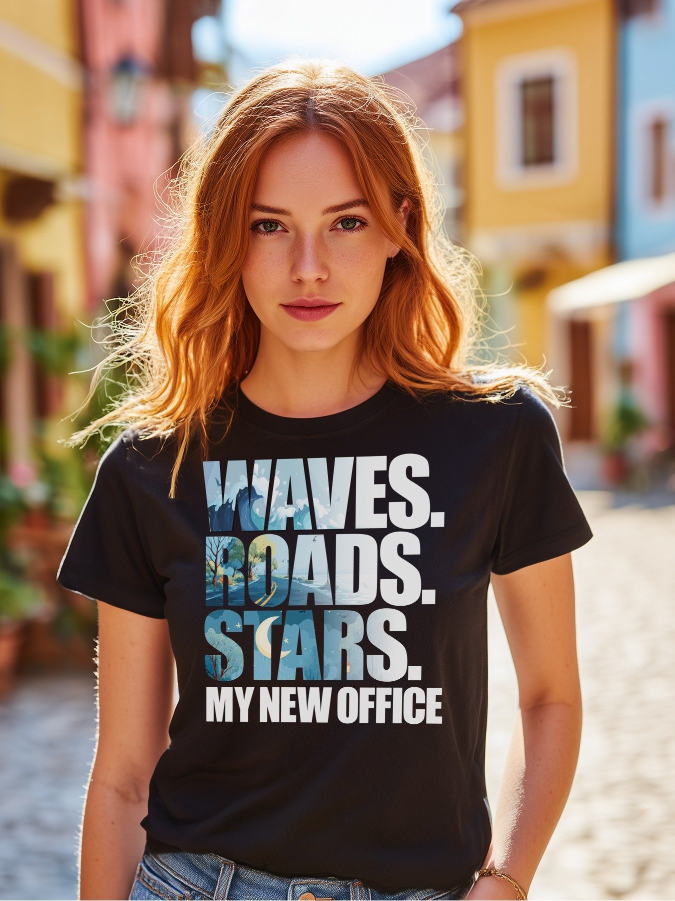 🌊🛣️⭐ My New Office Waves Roads Stars product image (4)