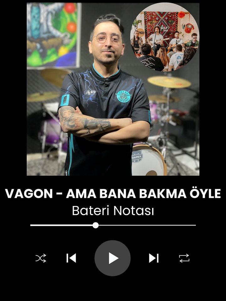 Vagon - Ama Bana Bakma Öyle Bateri Notası product image (1)