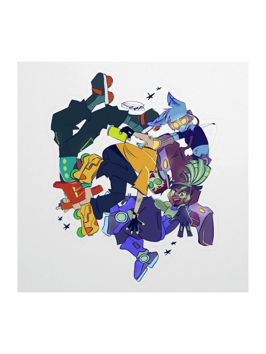 Game Guys on Skates sticker product image (1)