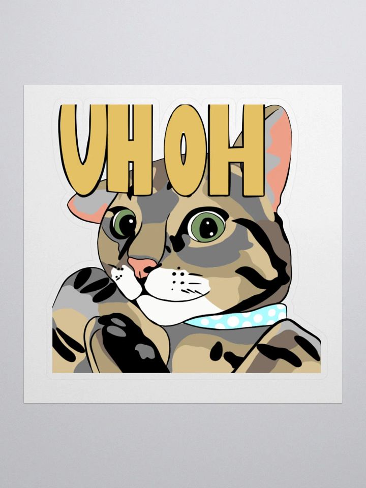 Uh oh Cheshire Sticker product image (3)
