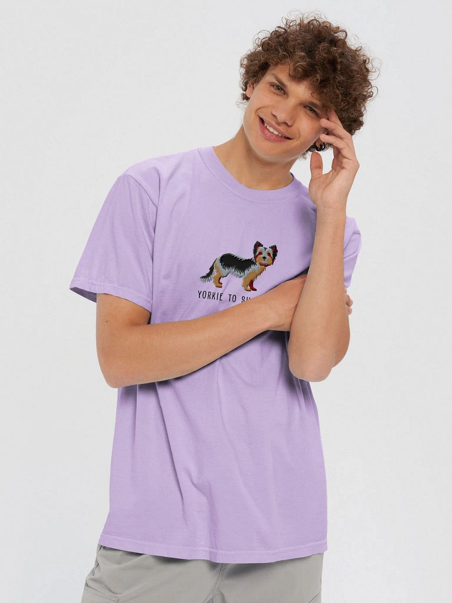 Yorkie to Success T-Shirt(Embroidered) of a Yorkshire Terrier(Puppy Colors) product image (8)