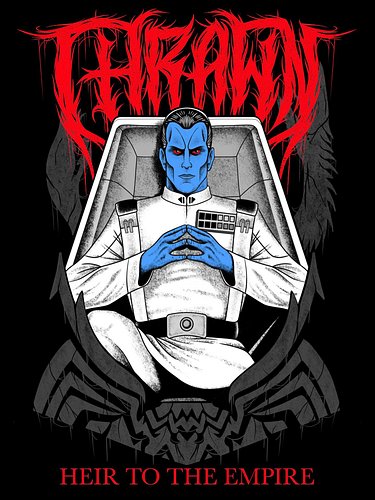 HEIR TO THE EMPIRE 💀

Thrawn has arrived, shop now.

Art by: @steverieckratc