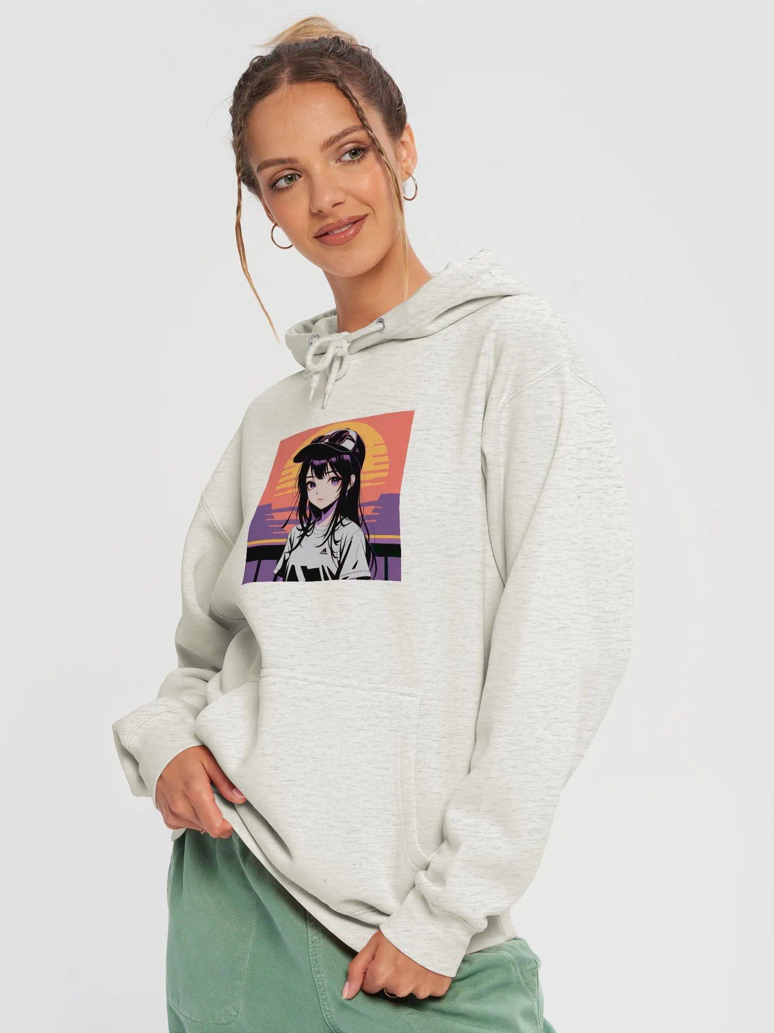 Anime Girl Black hair Hoodie product image (3)