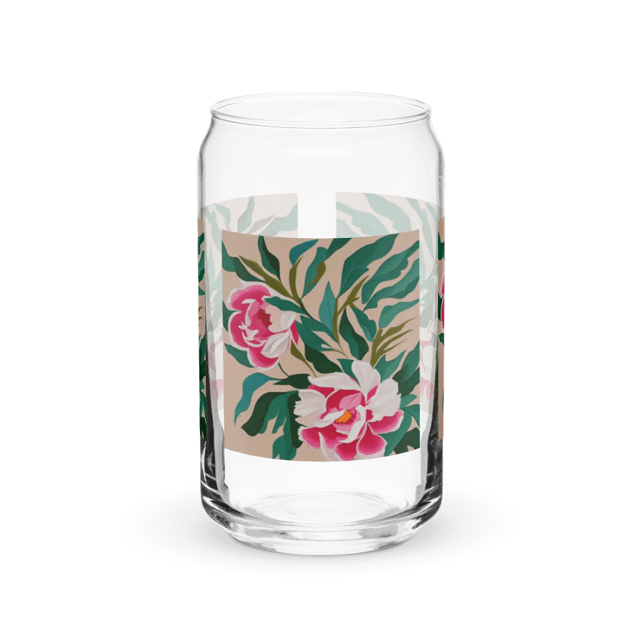 Peonies Can-Shaped Glass product image (1)