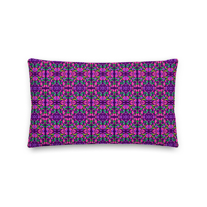 Pink Stained Glass – Premium Decorative Pillow product image (2)