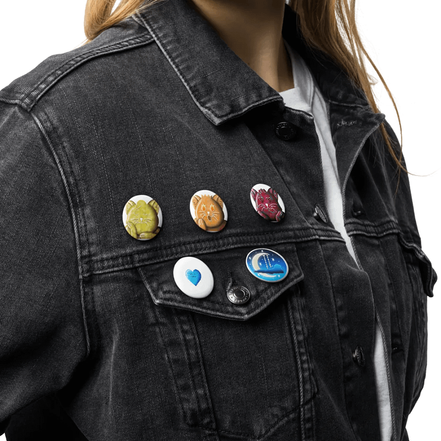 Galaxy Kitty Button Pins Set 2 product image (17)