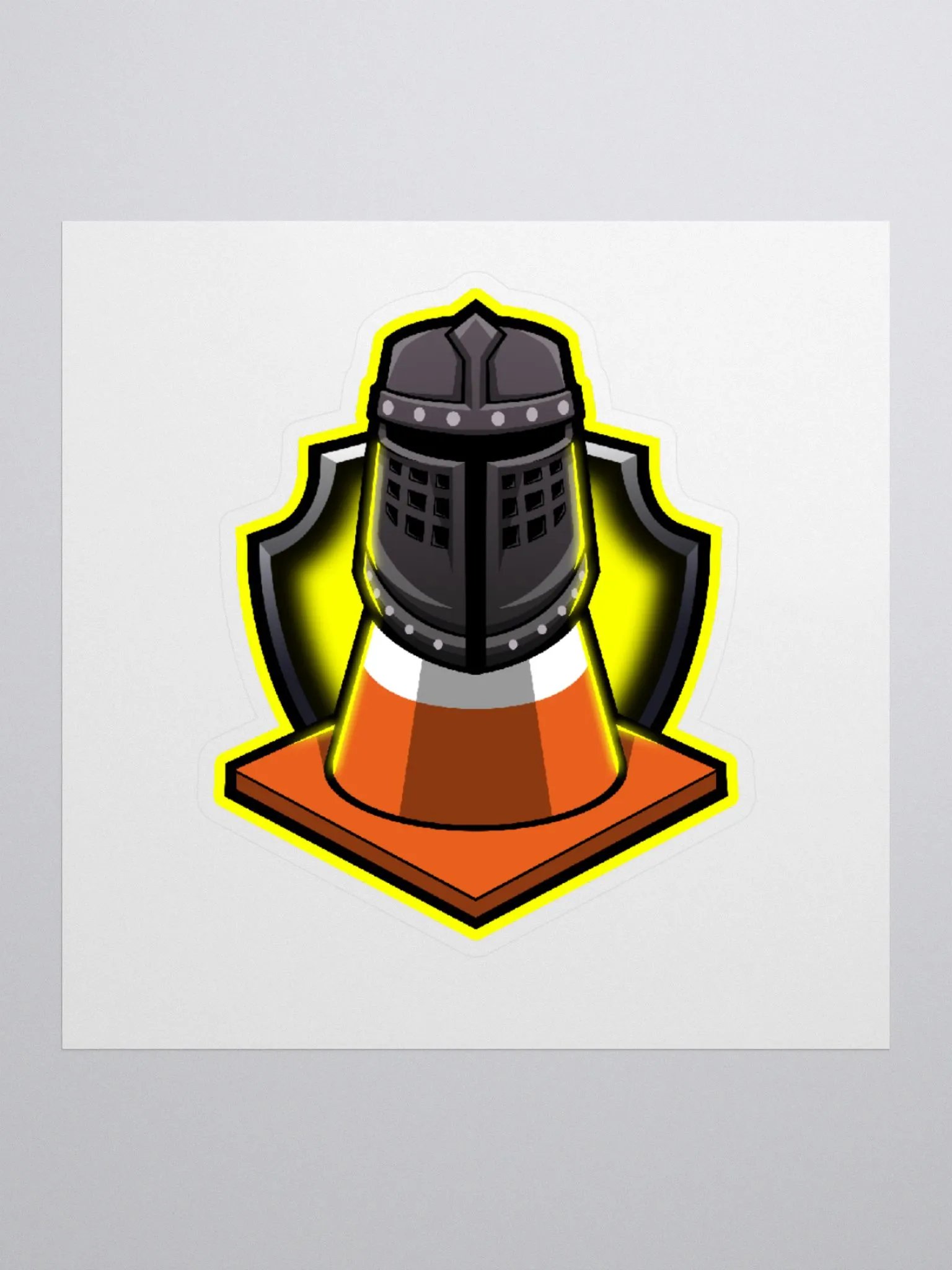 Yellow Helmet Sticker product image (1)