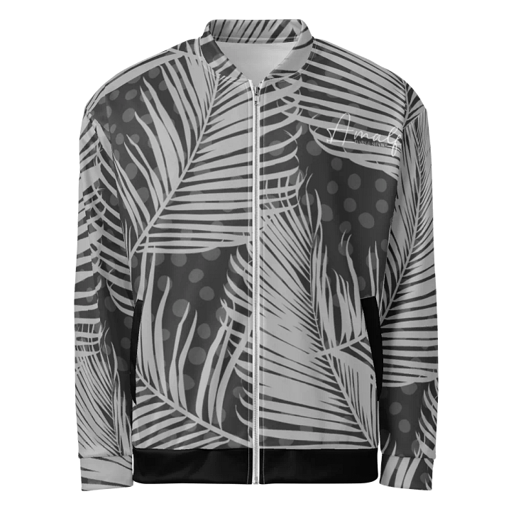 Unisex Amalfi Tropical Feather Dream All-Over Bomber Jacket product image (1)