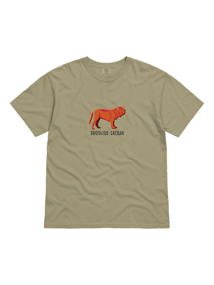 Droolius Caesar T-Shirt(Embroidered) of a Neapolitan Mastiff(Red) product image (1)
