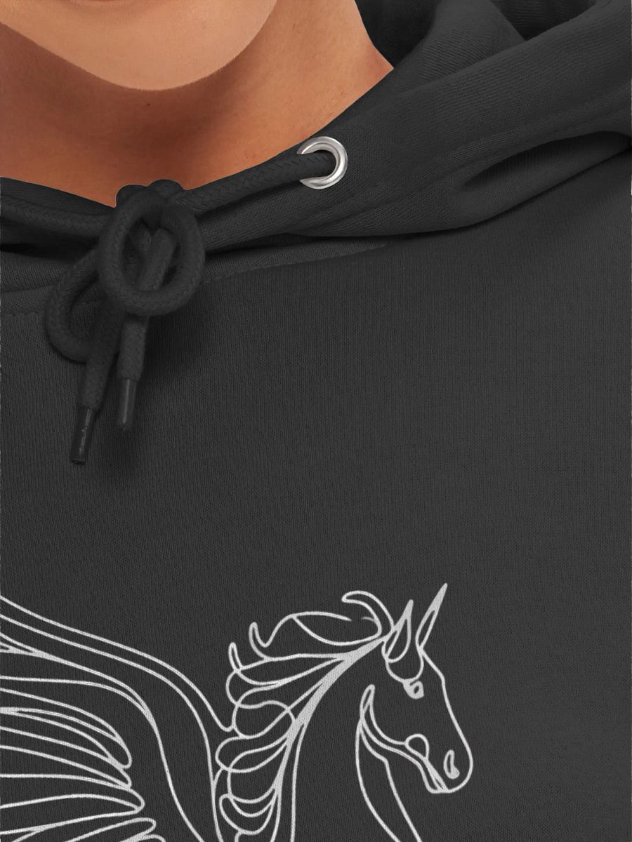 Mythical Pegasus Line Art Lane Seven Hoodie product image (7)