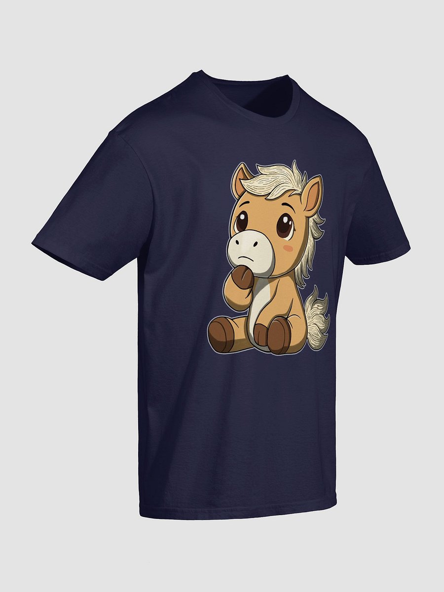 Thinking Waffles T-Shirt | Plush Horse Anxiety Meme Tee | Relatable Overthinker Shirt product image (14)