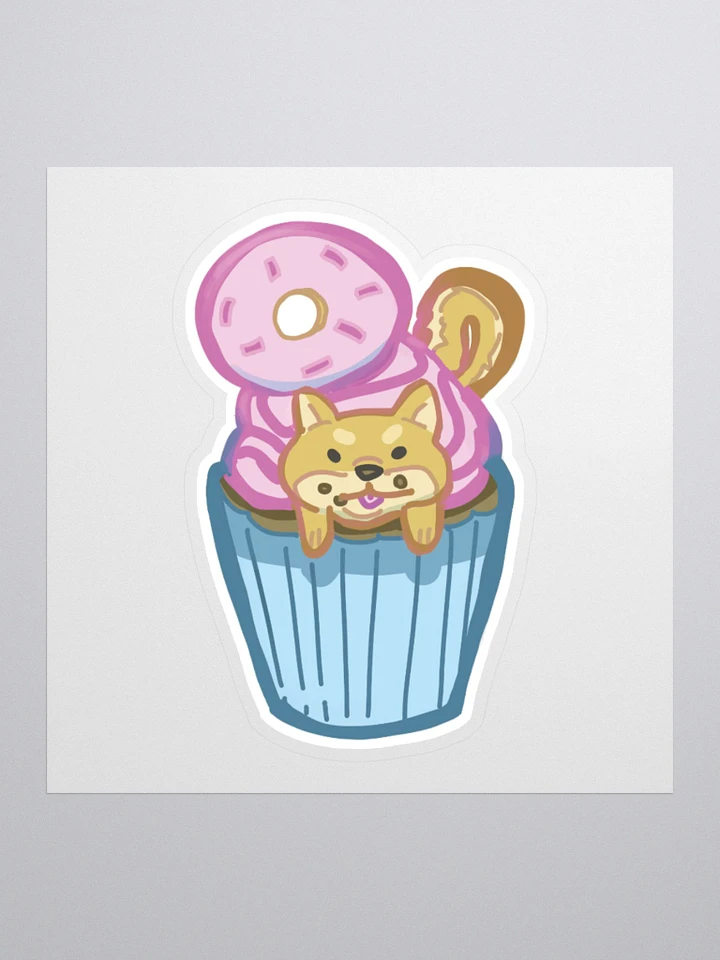 Shiba Cupcake Sticker product image (1)