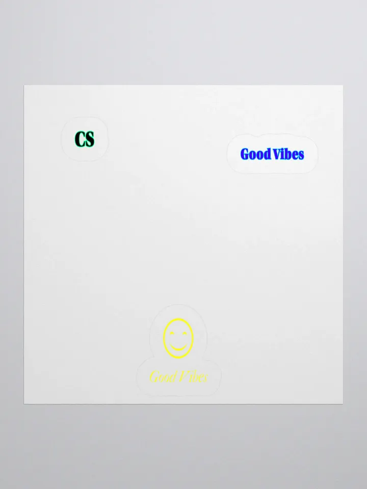 CS Good Vibes Smiley Stickers 3PK product image (1)