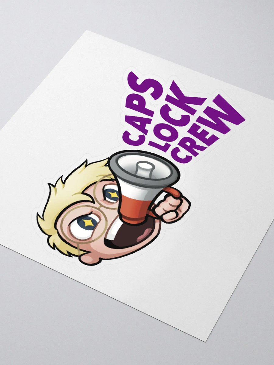 Caps Lock Crew Sticker product image (8)