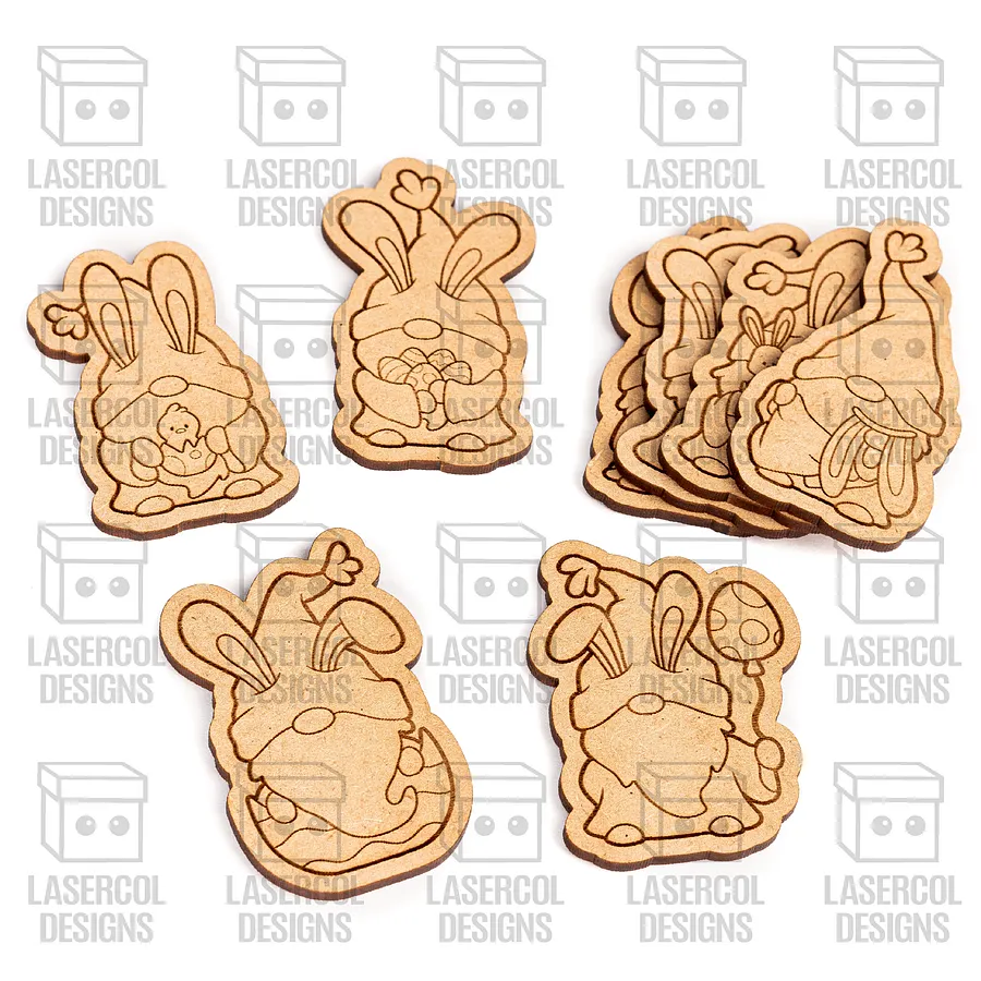 Easter Gnomes Paint Kit DIY Cut Outs Bundle - Laser Cut Files product image (6)