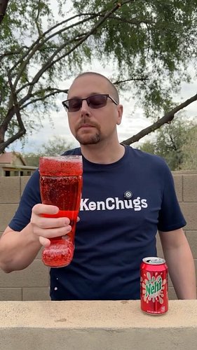 Chugging Nehi Peach Soda! #kenchugs #nehi #fyp