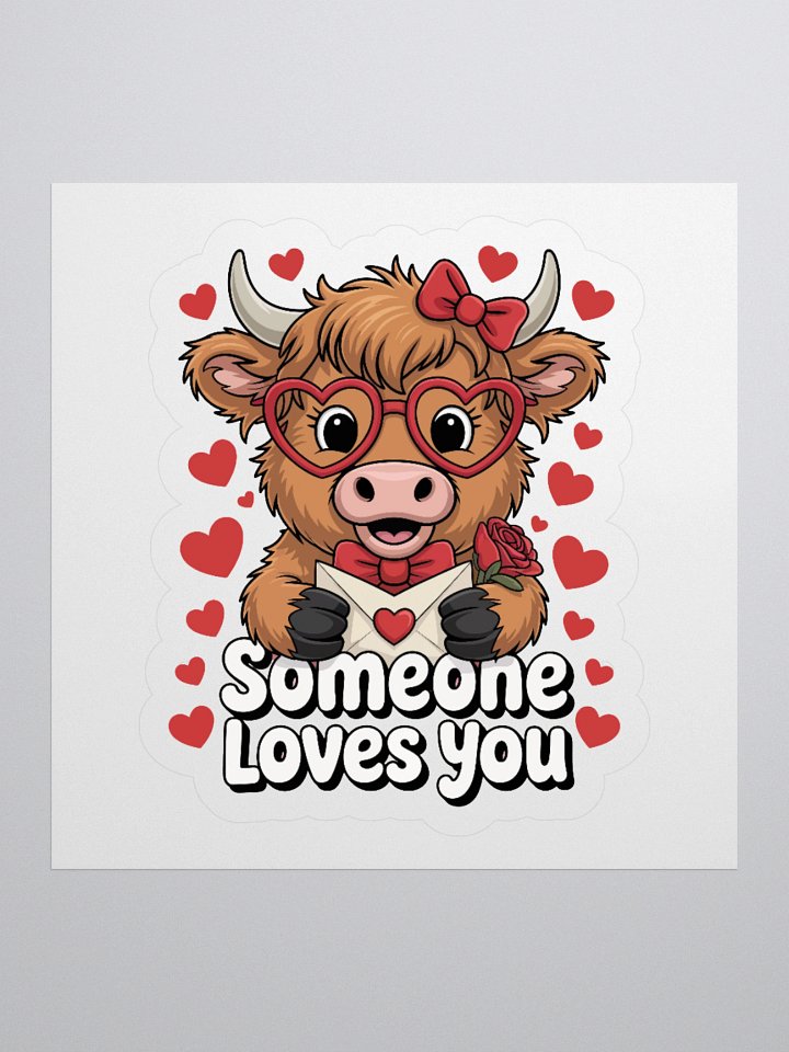 Valentine Cow Sticker Set product image (3)