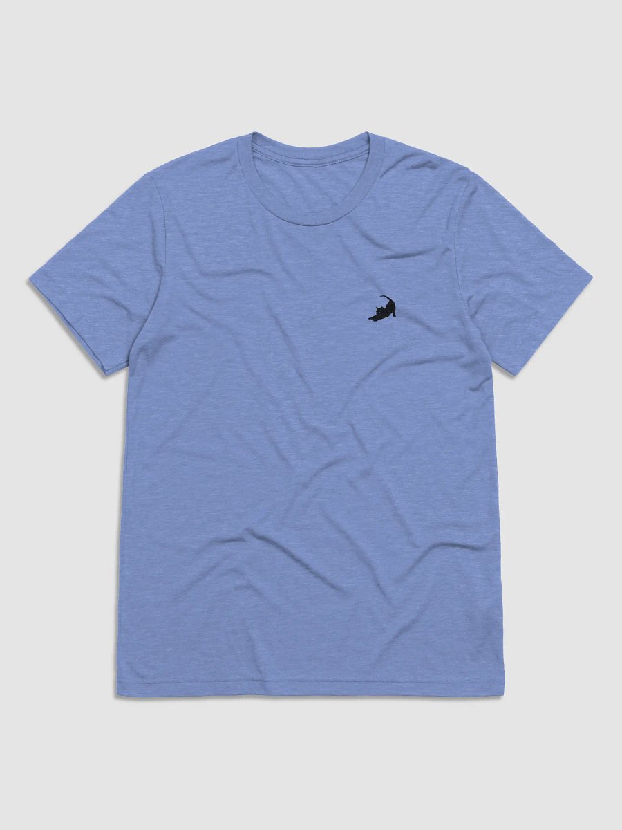 Stretching Black Cat Tri-Blend T-Shirt product image (3)