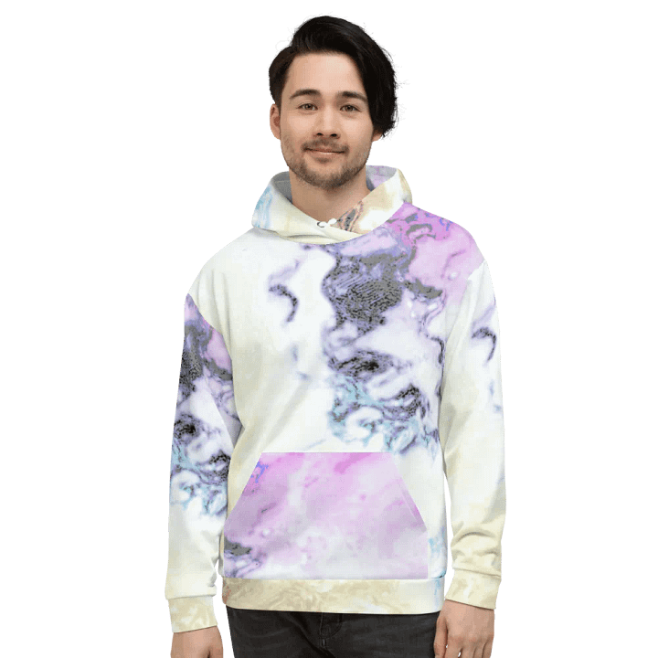 Pastel Abstract Unisex Pull On Hoodie product image (2)