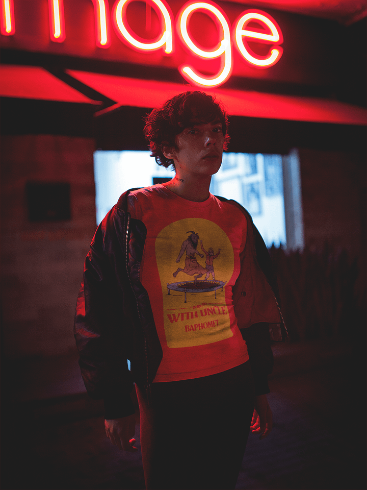 Bouncing With Uncle Baphomet - Relaxed Women's T-Shirt product image (1)