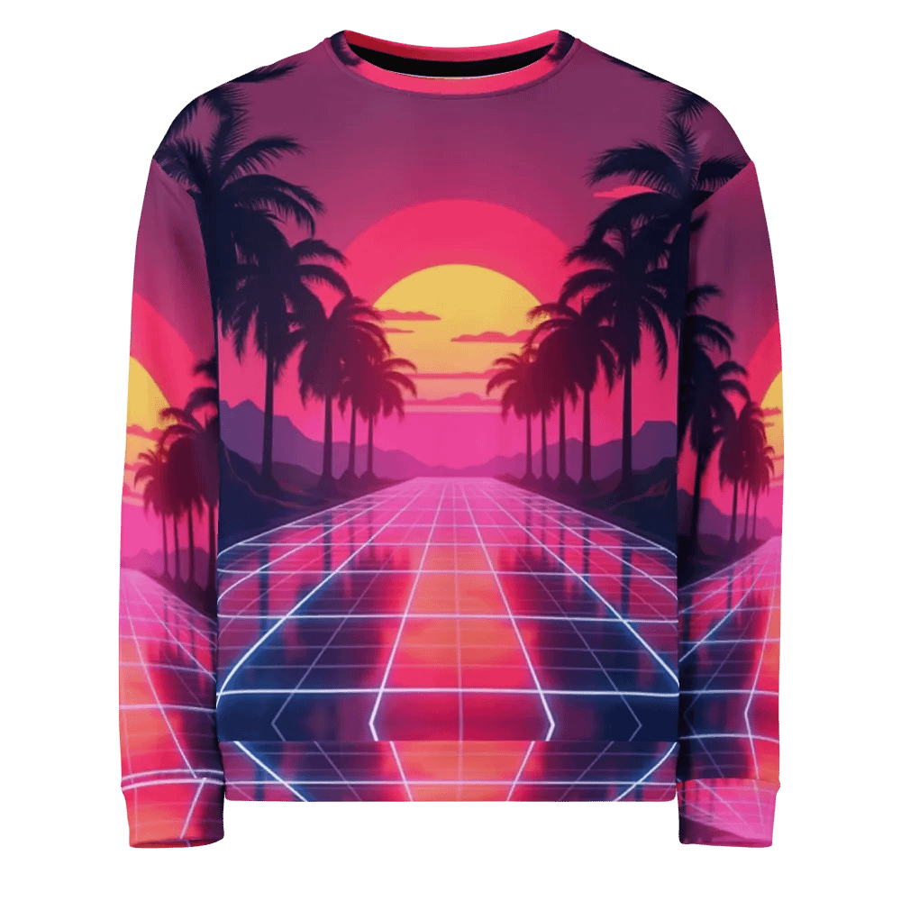 Neon Sunset Dreams Unisex Sweatshirt product image (2)