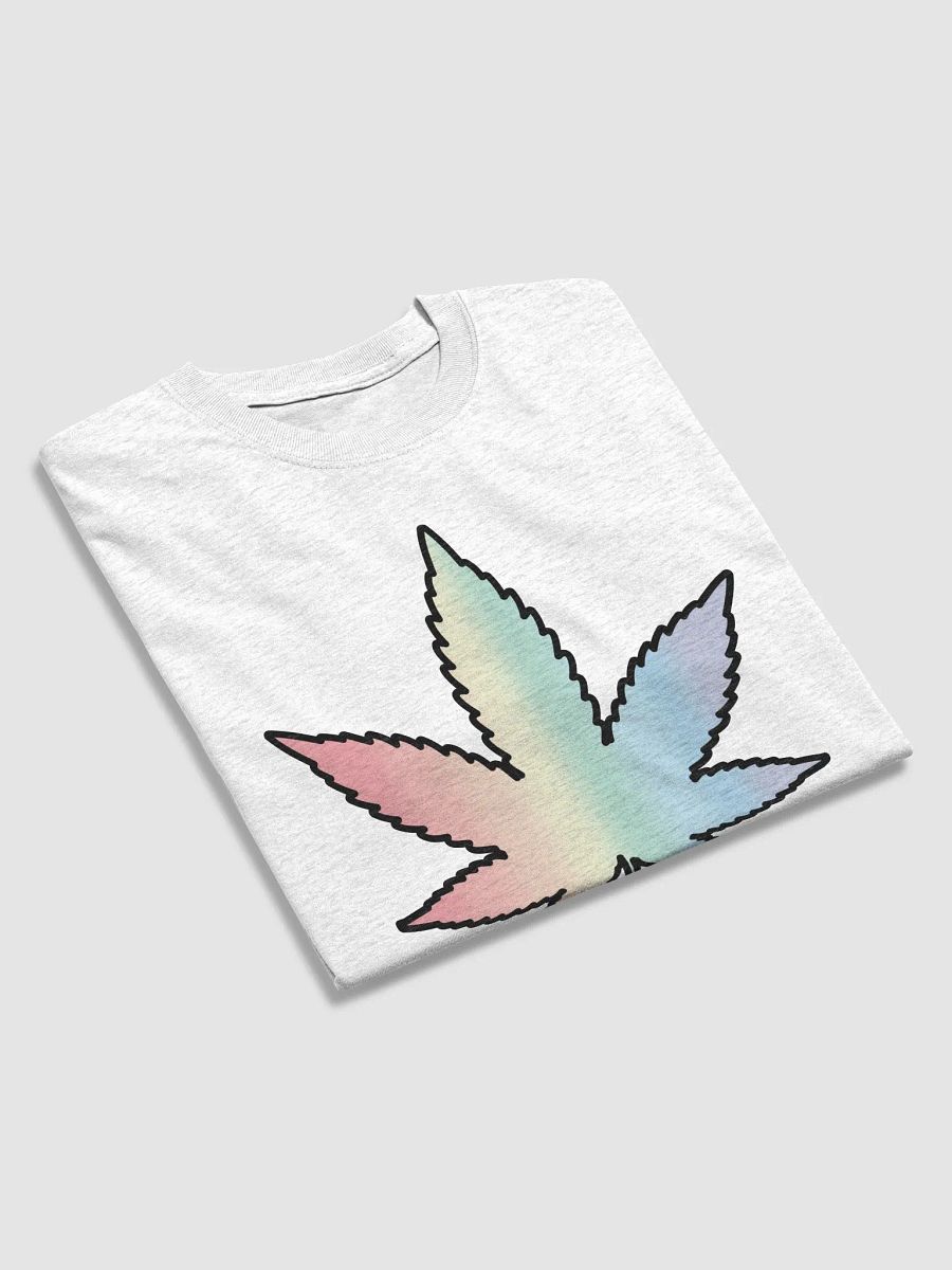 Pastel Rainbow Weed Leaf T-Shirt product image (4)