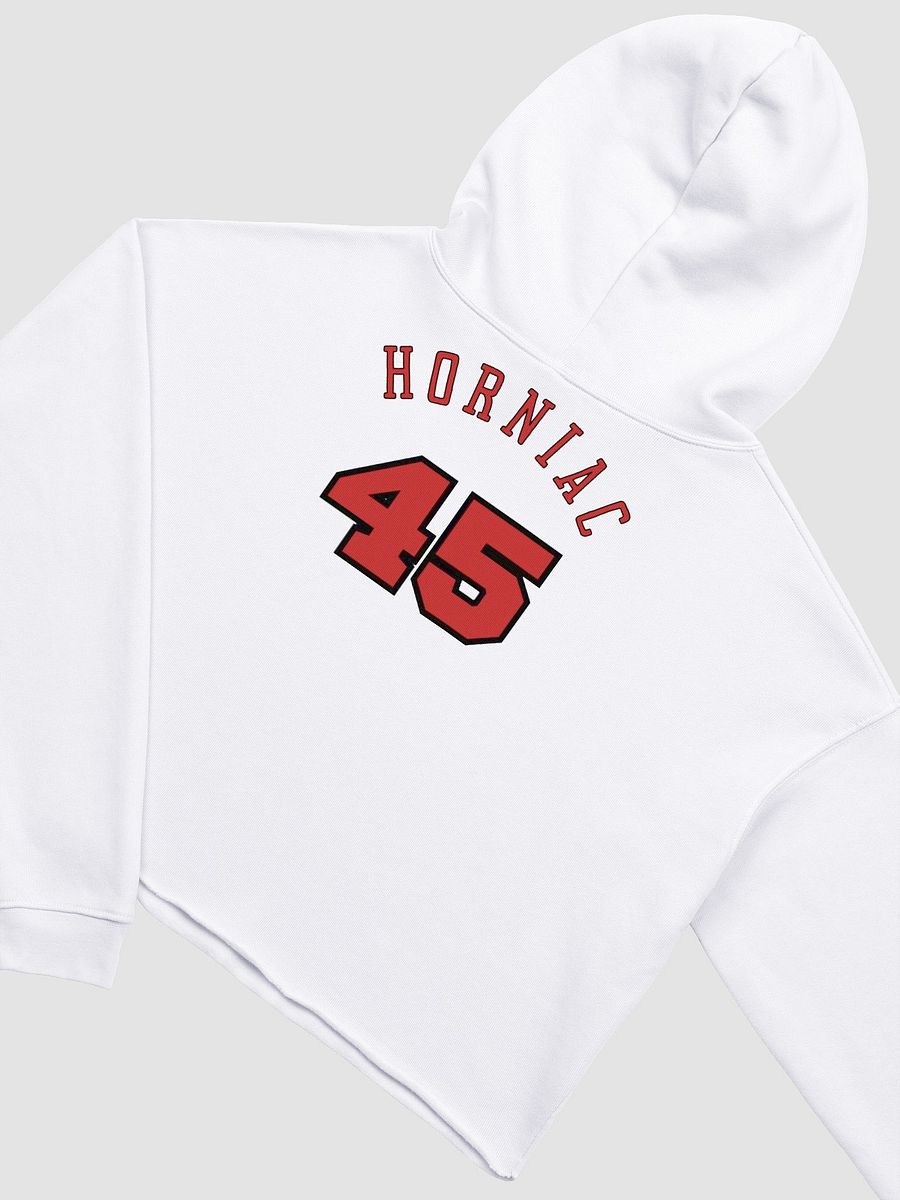 Horns Over Hoops Fusion Crop Hoodie product image (4)