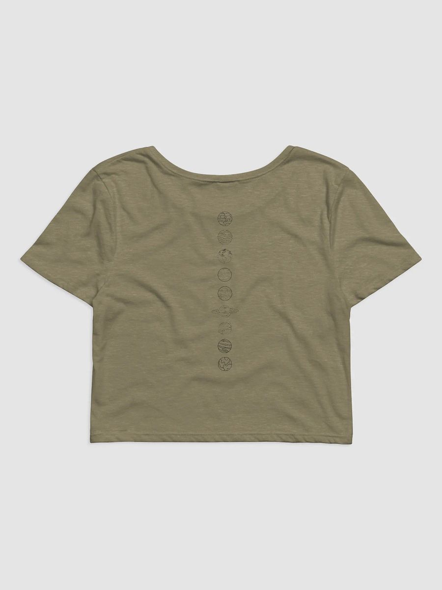 PW crop top with planets on the back product image (2)