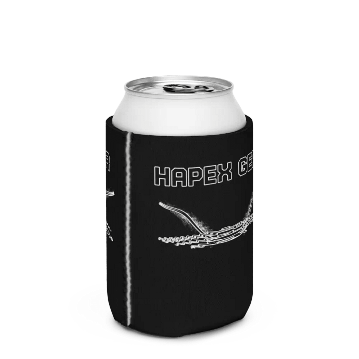 Coozie Can Cooler - Black - Black Hapex Gear Black Logo product image (2)